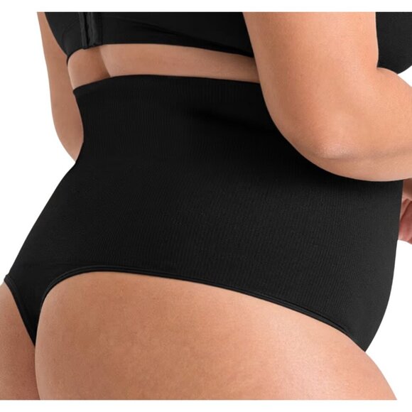 Shapermint Empetua All Day Every Day High-Waisted Shaper Thong Black 2XL 98099 - Picture 2 of 6
